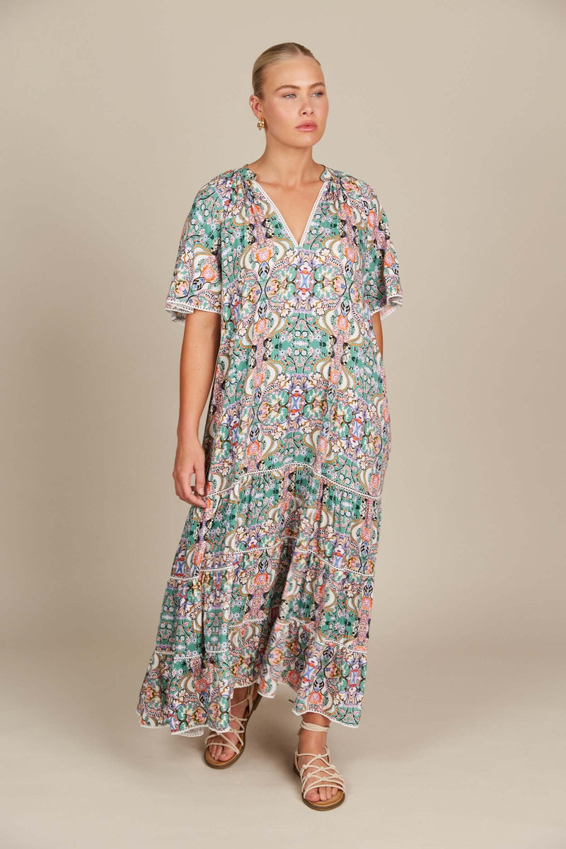 Isle of Mine Esme Maxi in Lotus Fleuron