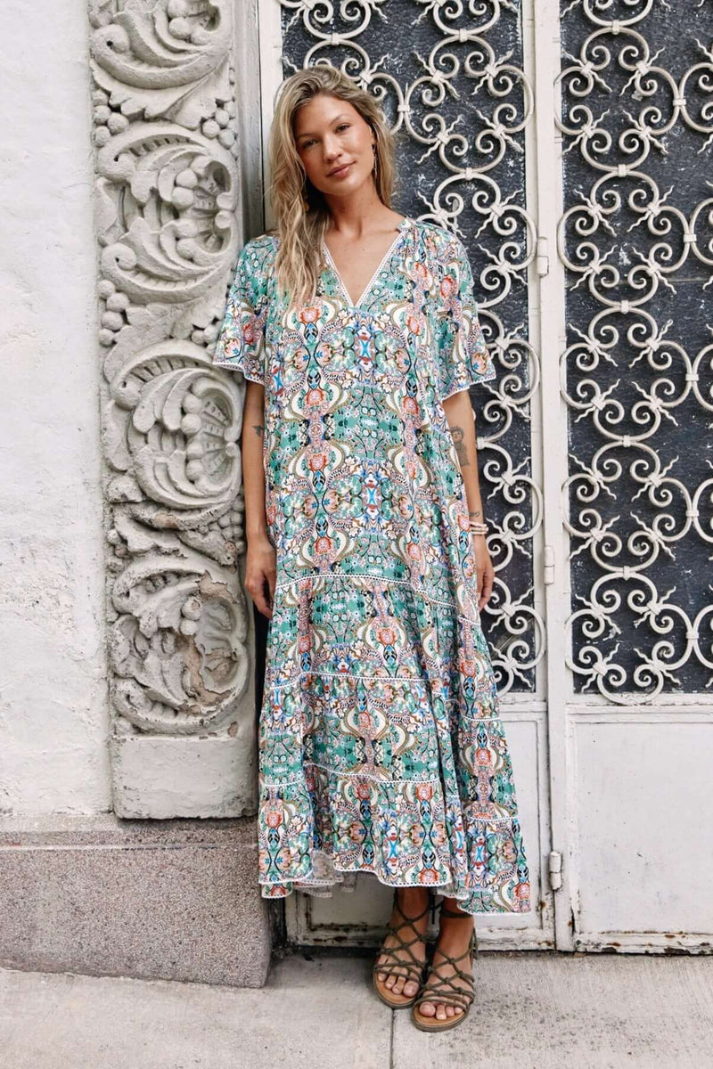 Isle of Mine Esme Maxi in Lotus Fleuron