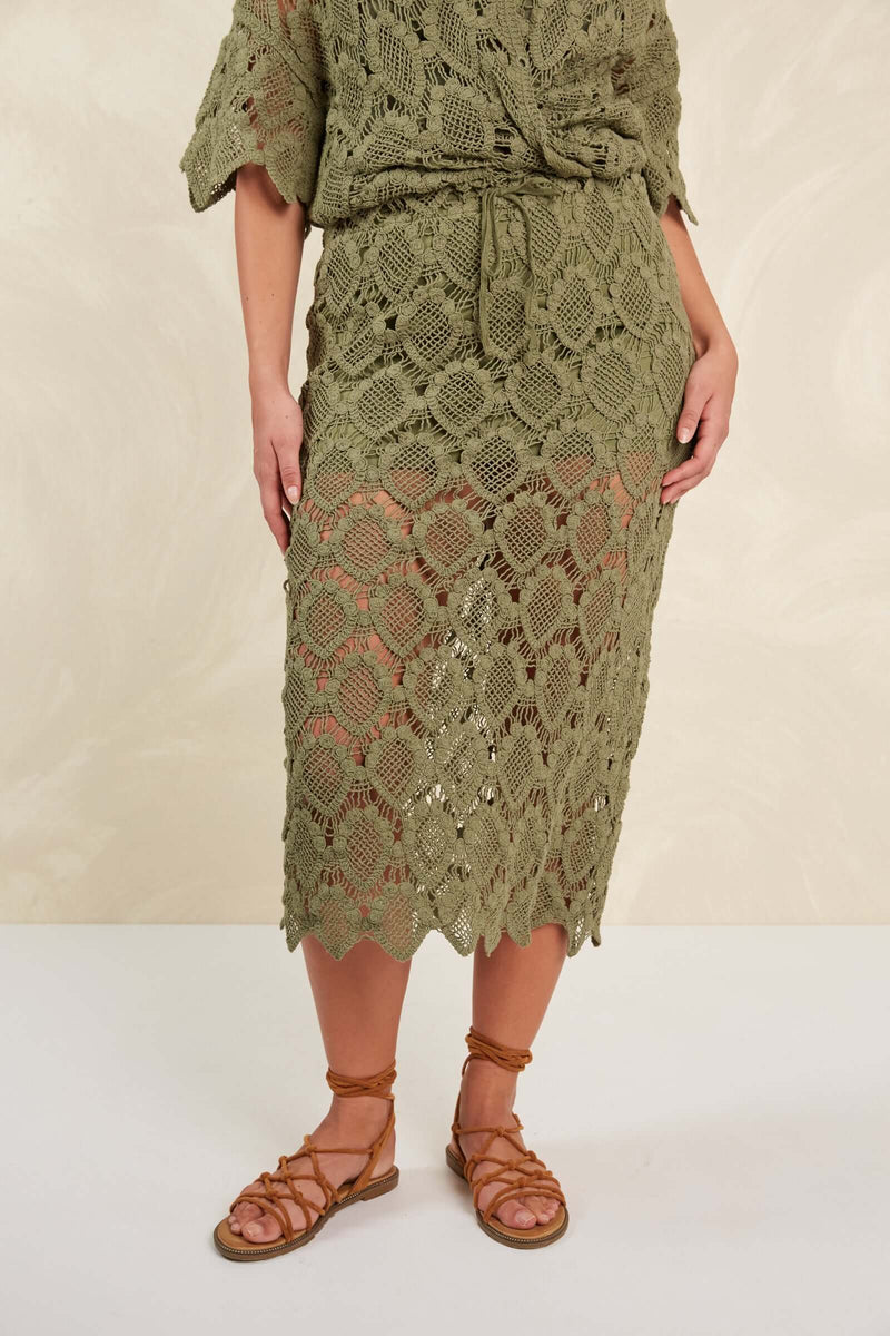 Isle of Mine Giselle Skirt in Olive