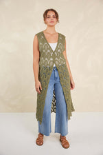 Isle of Mine Giselle Vest in Olive