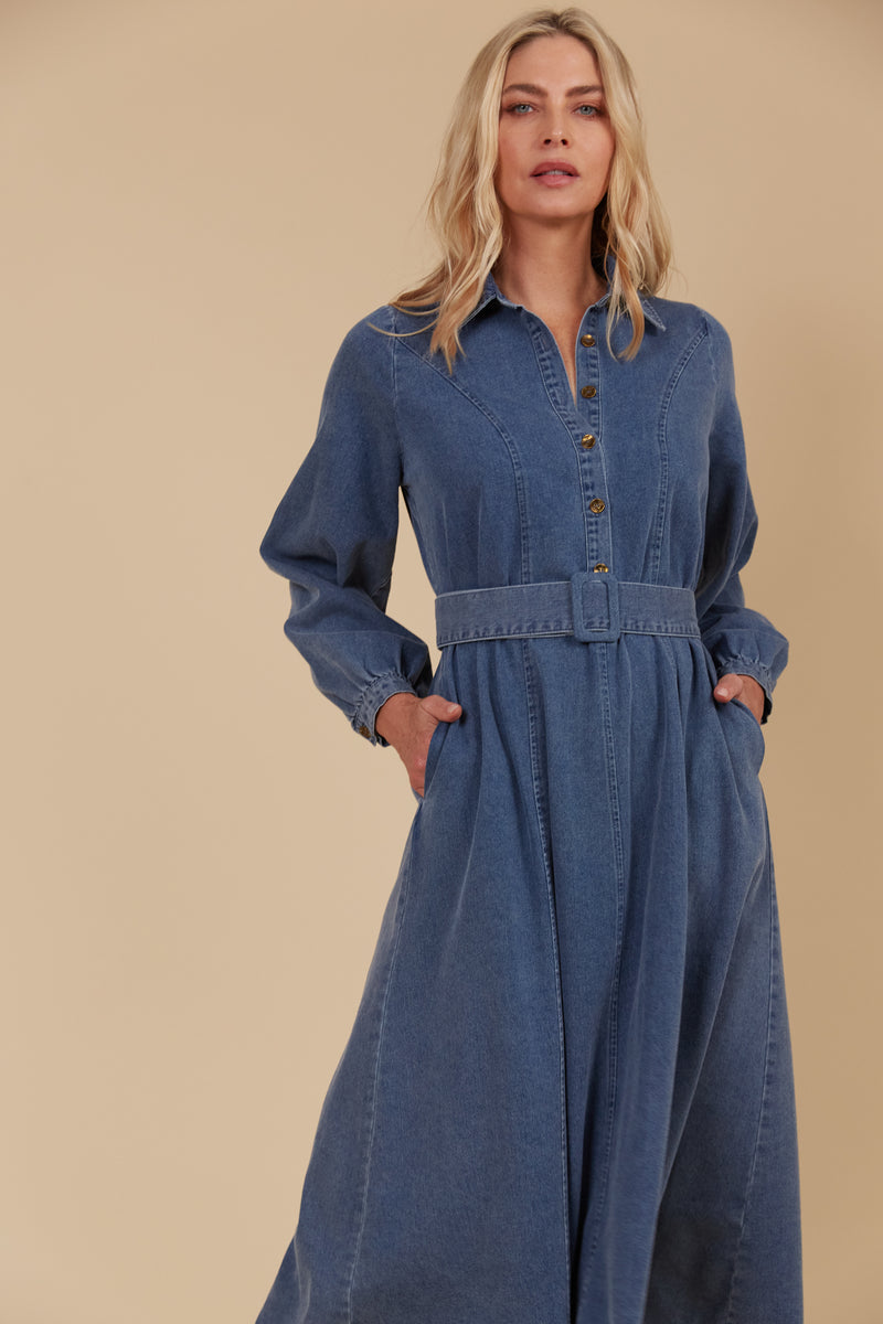 Isle of Mine Freya Dress in Denim