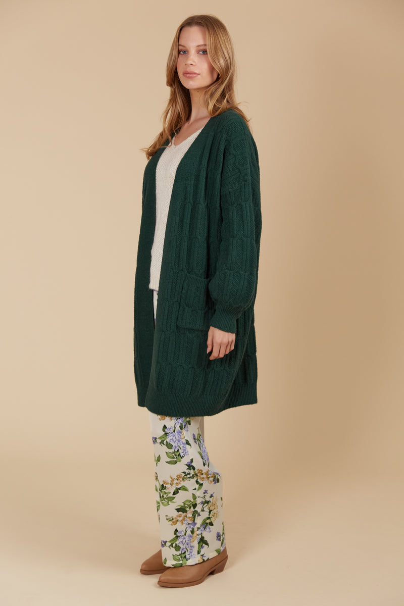 Isle of Mine Hera Cardigan in Pine