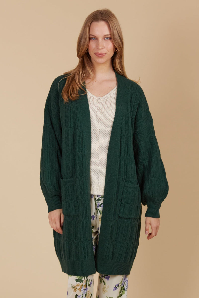 Isle of Mine Hera Cardigan in Pine