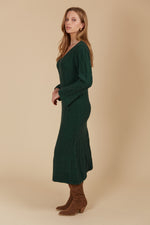 Isle of Mine Hera Knit Dress in Pine