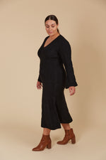 Isle of Mine Hera Knit Dress in Onyx