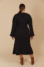 Isle of Mine Hera Knit Dress in Onyx