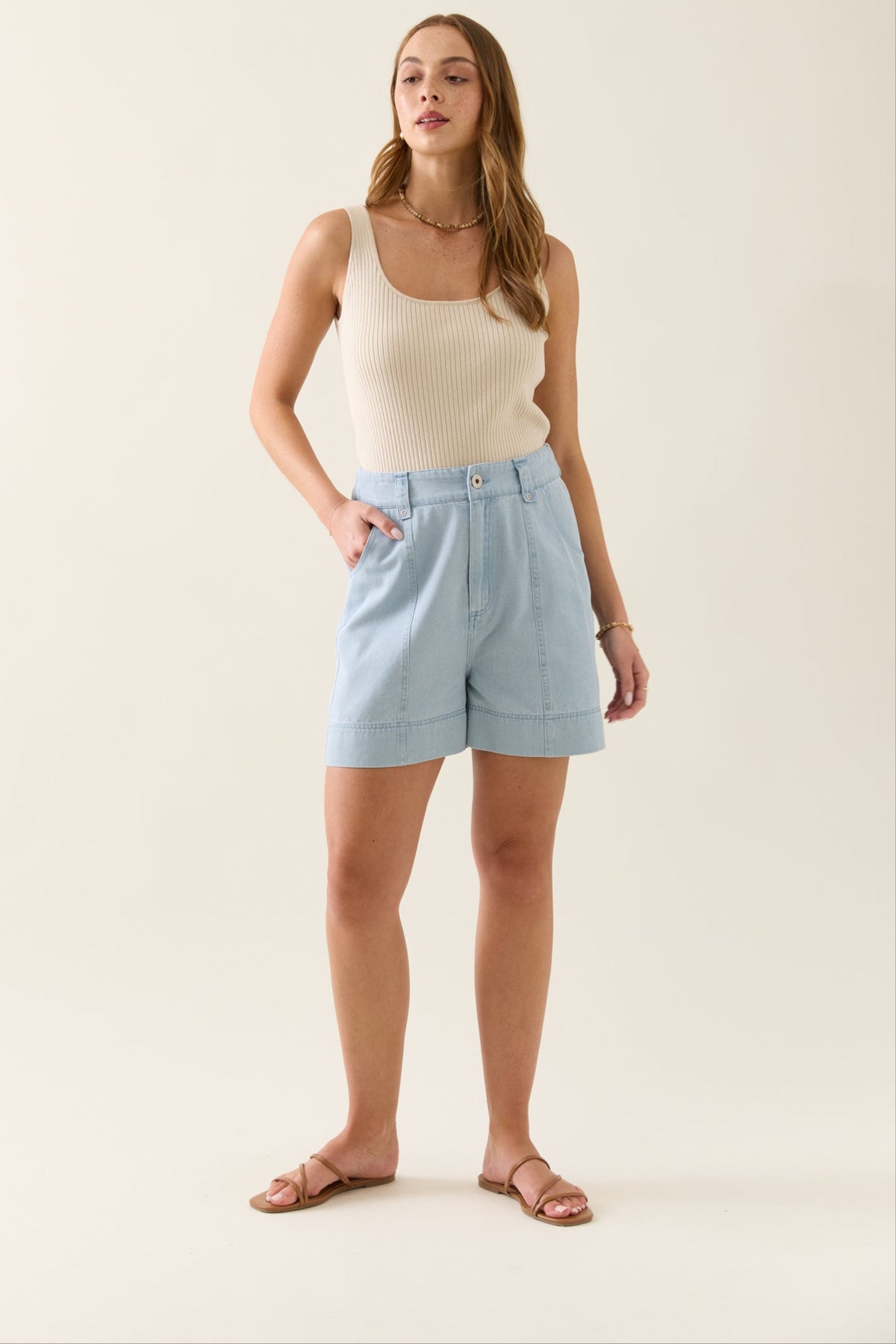 Isle of Mine Sofie Denim Short in Sky