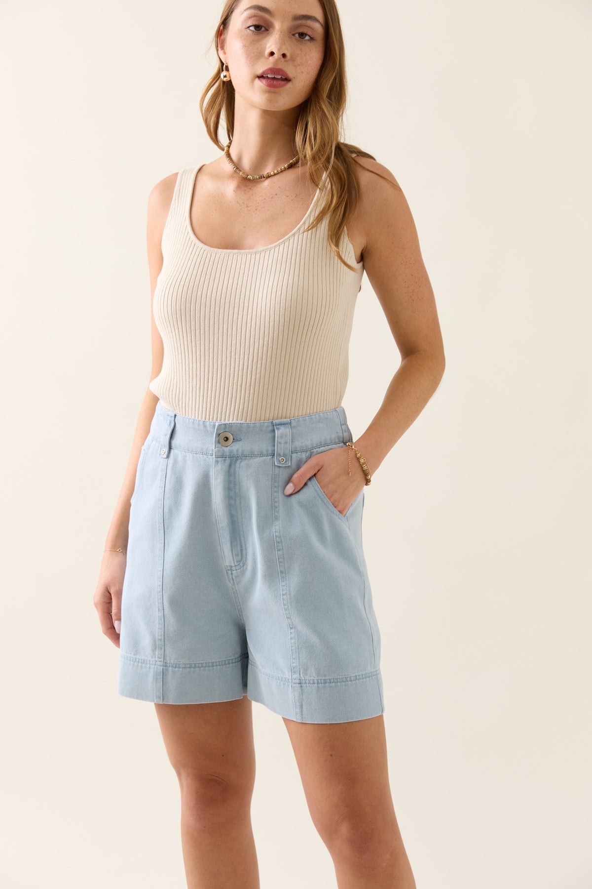 Isle of Mine Sofie Denim Short in Sky