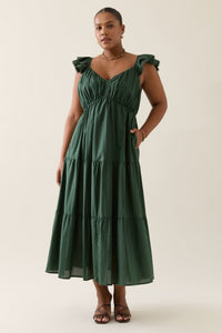 Isle of Mine Aurora Frill Tank Dress in Myrtle