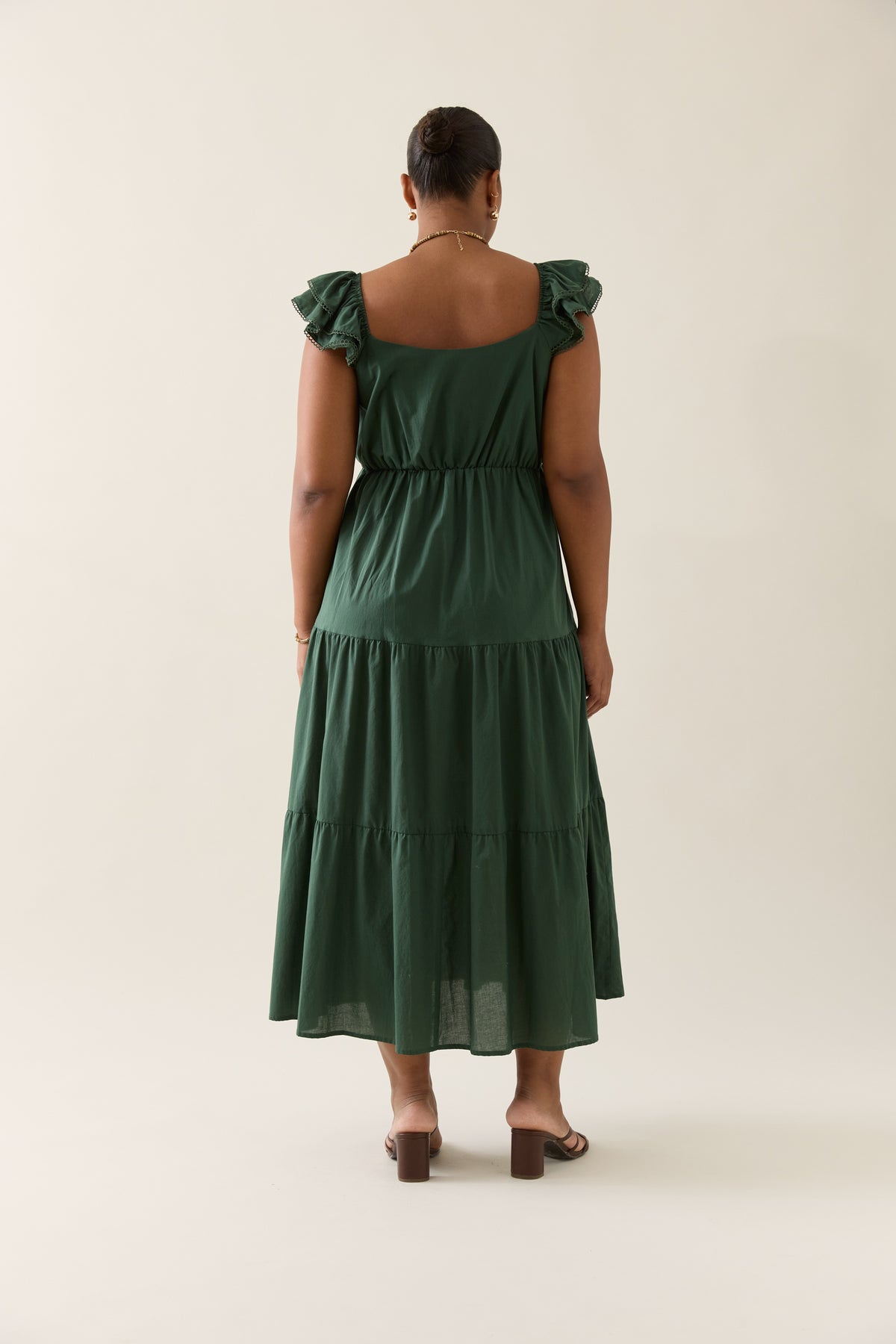 Isle of Mine Aurora Frill Tank Dress in Myrtle