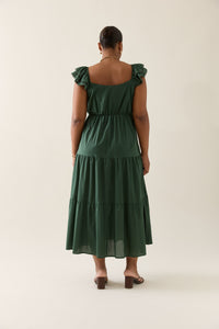 Isle of Mine Aurora Frill Tank Dress in Myrtle