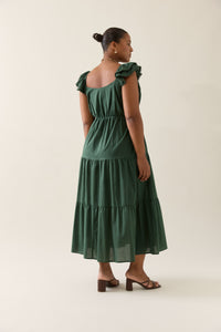 Isle of Mine Aurora Frill Tank Dress in Myrtle