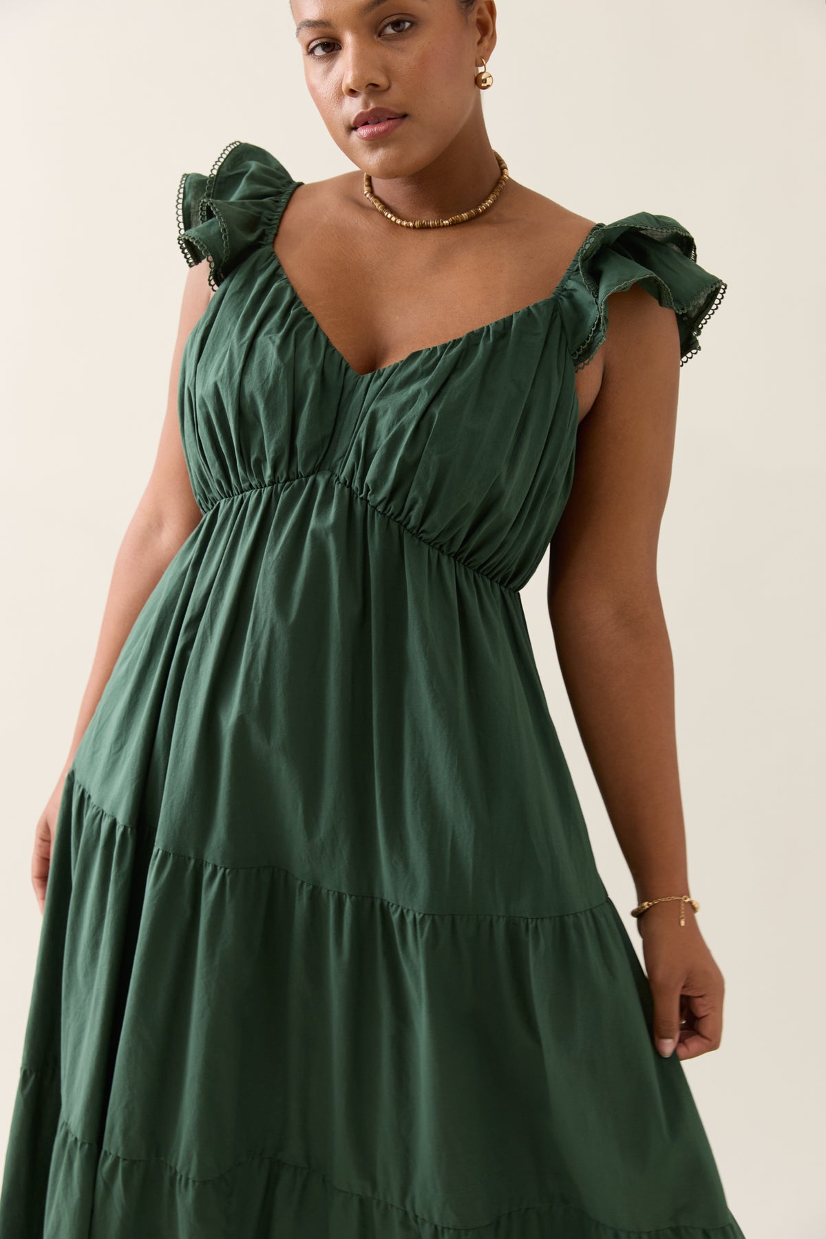 Isle of Mine Aurora Frill Tank Dress in Myrtle