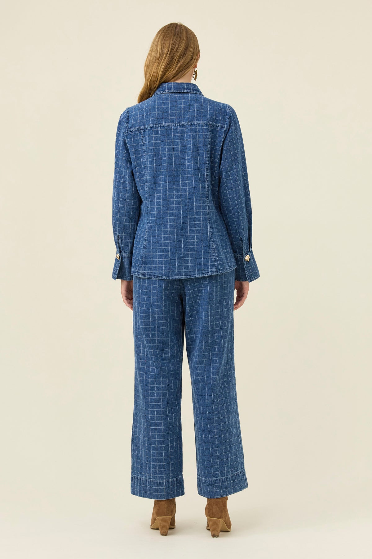 Isle of Mine Sloane Denim Shirt in Check