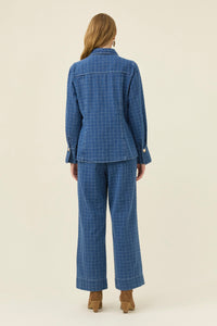 Isle of Mine Sloane Denim Shirt in Check