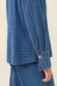 Isle of Mine Sloane Denim Shirt in Check