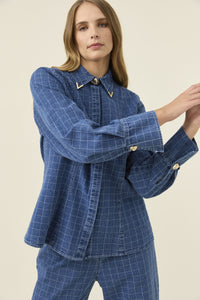 Isle of Mine Sloane Denim Shirt in Check