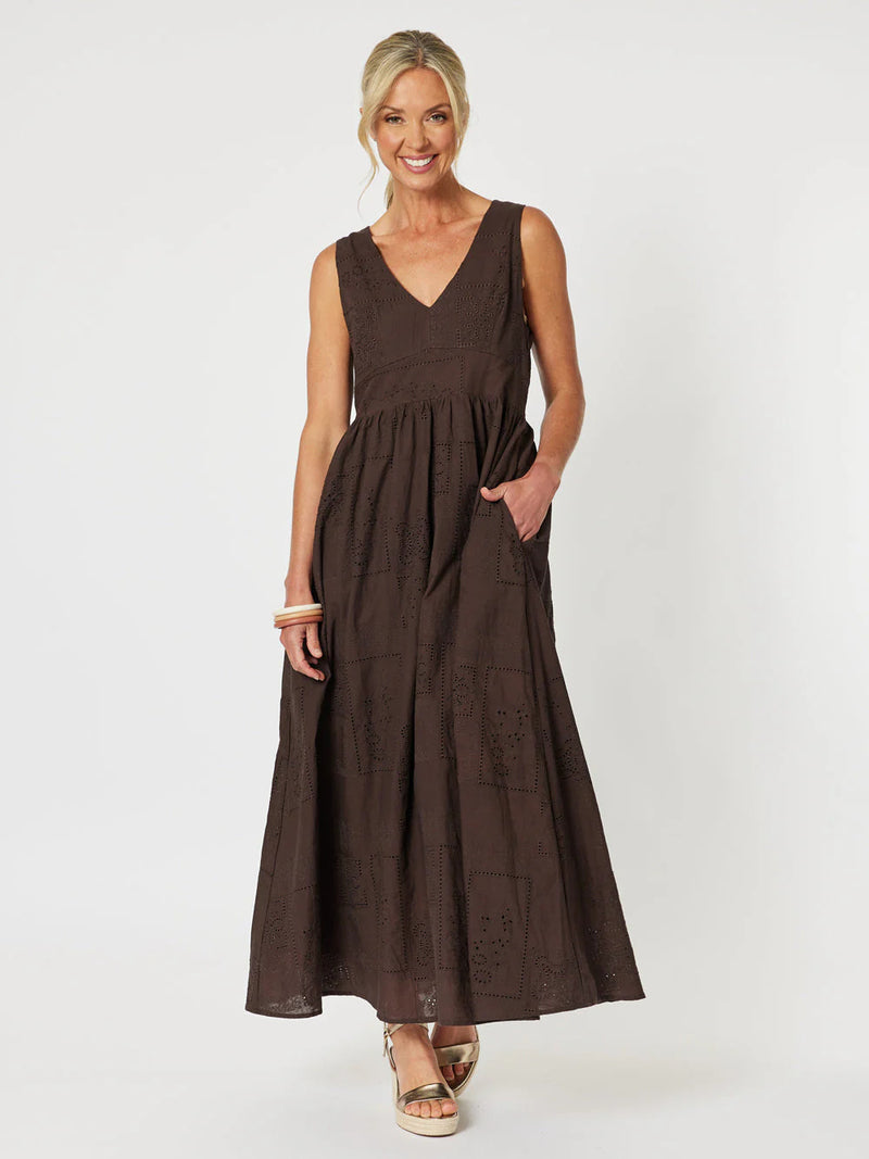 Gordon Smith Mila Lace Dress in Brown