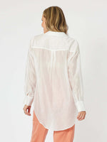 Hammock & Vine Pearl Voile Shirt in White