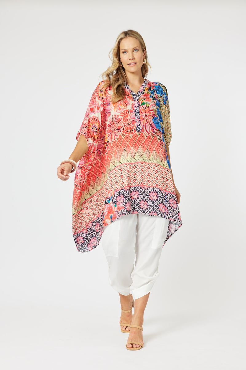 Hammock & Vine Sorrento Oversized Top in Sorrento Brights