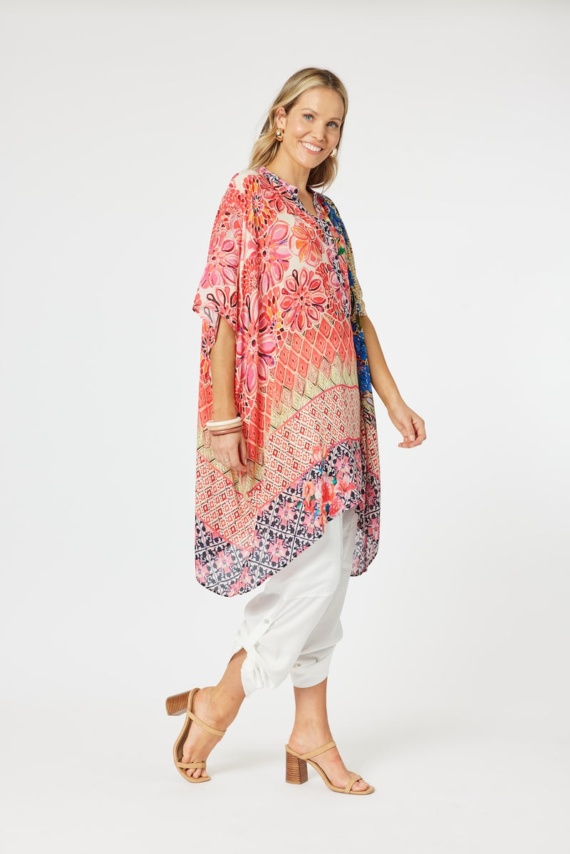 Hammock & Vine Sorrento Oversized Top in Sorrento Brights