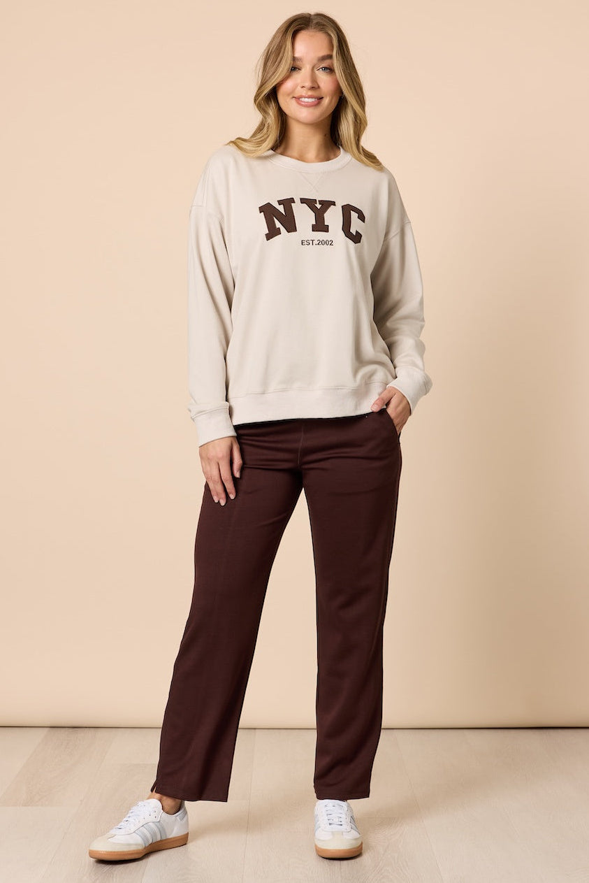 Threadz Urban City Pant in Coffee