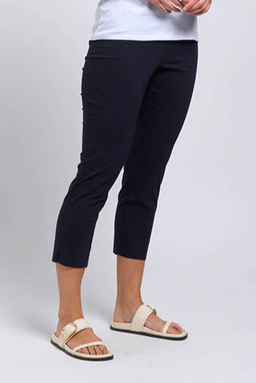 Foil FUSS FREE Capri in True Navy