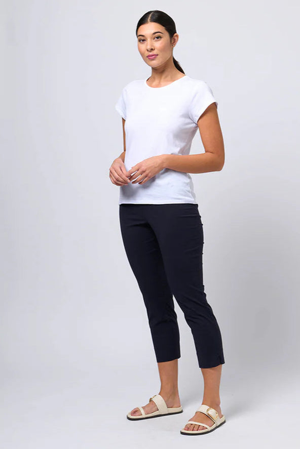 Foil FUSS FREE Capri in True Navy