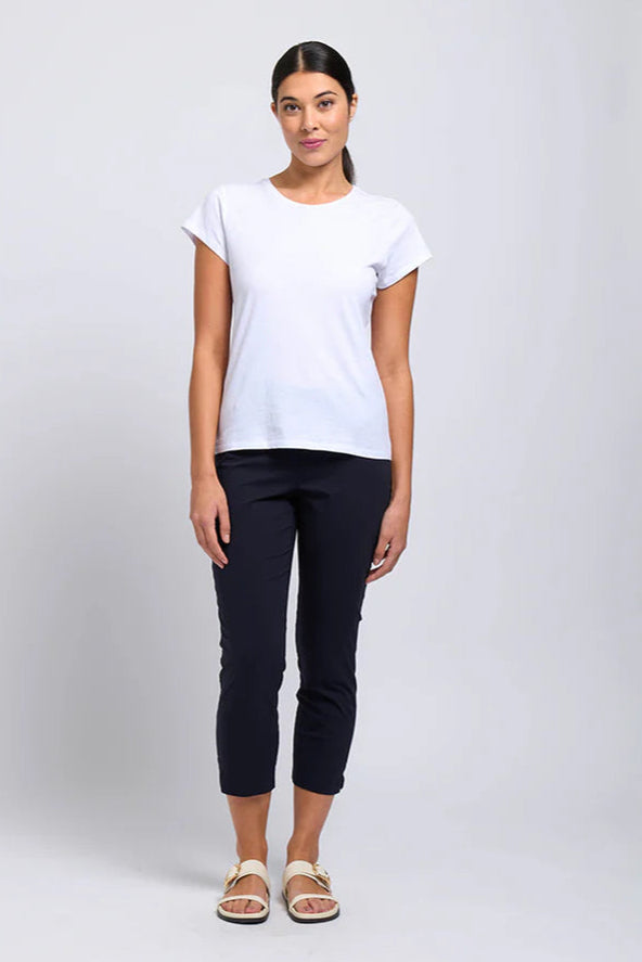 Foil FUSS FREE Capri in True Navy