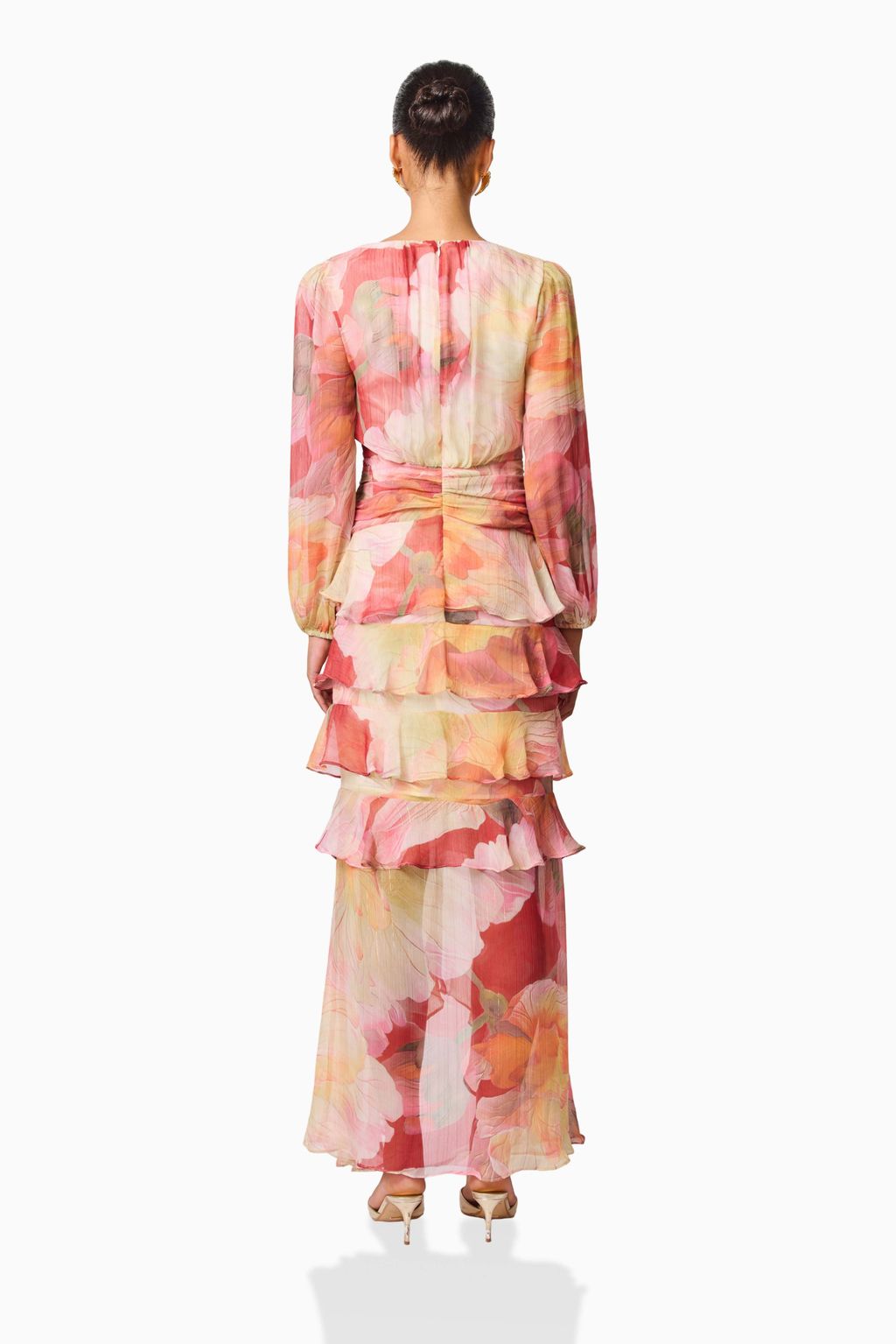 Elliatt SYLVANA Long Sleeve Gown in Floral