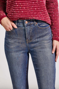 Tribal Sophia Curving Hugging Slim Ankle 28" Jean in Rose Gold