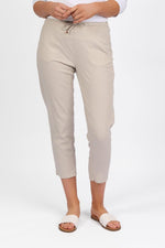 Vassalli Drawstring Pant in Stone 5790