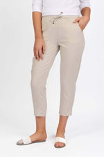 Vassalli Drawstring Pant in Stone 5790