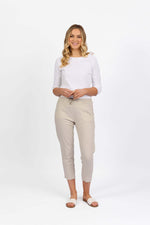 Vassalli Drawstring Pant in Stone 5790