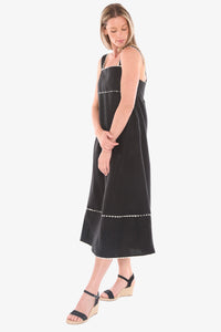 Jump Ric Rac Trim Sundress in Black