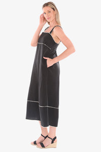 Jump Ric Rac Trim Sundress in Black