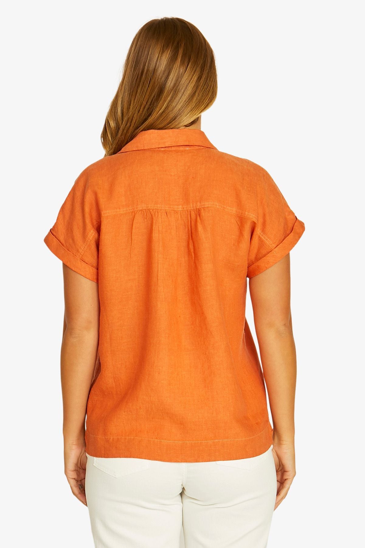 Jump Open Neck Shirt in Amber