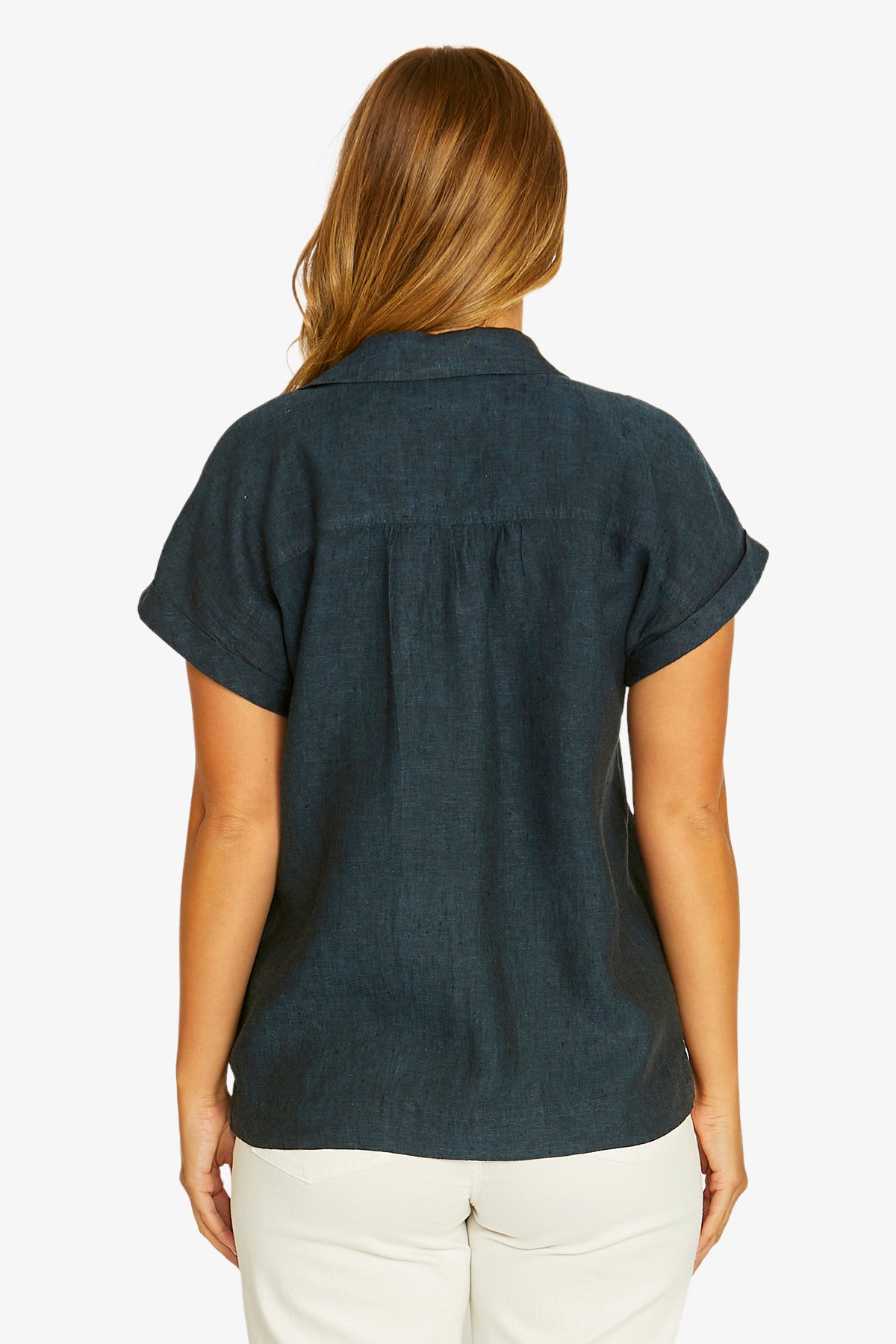 Jump Open Neck Shirt in Ink