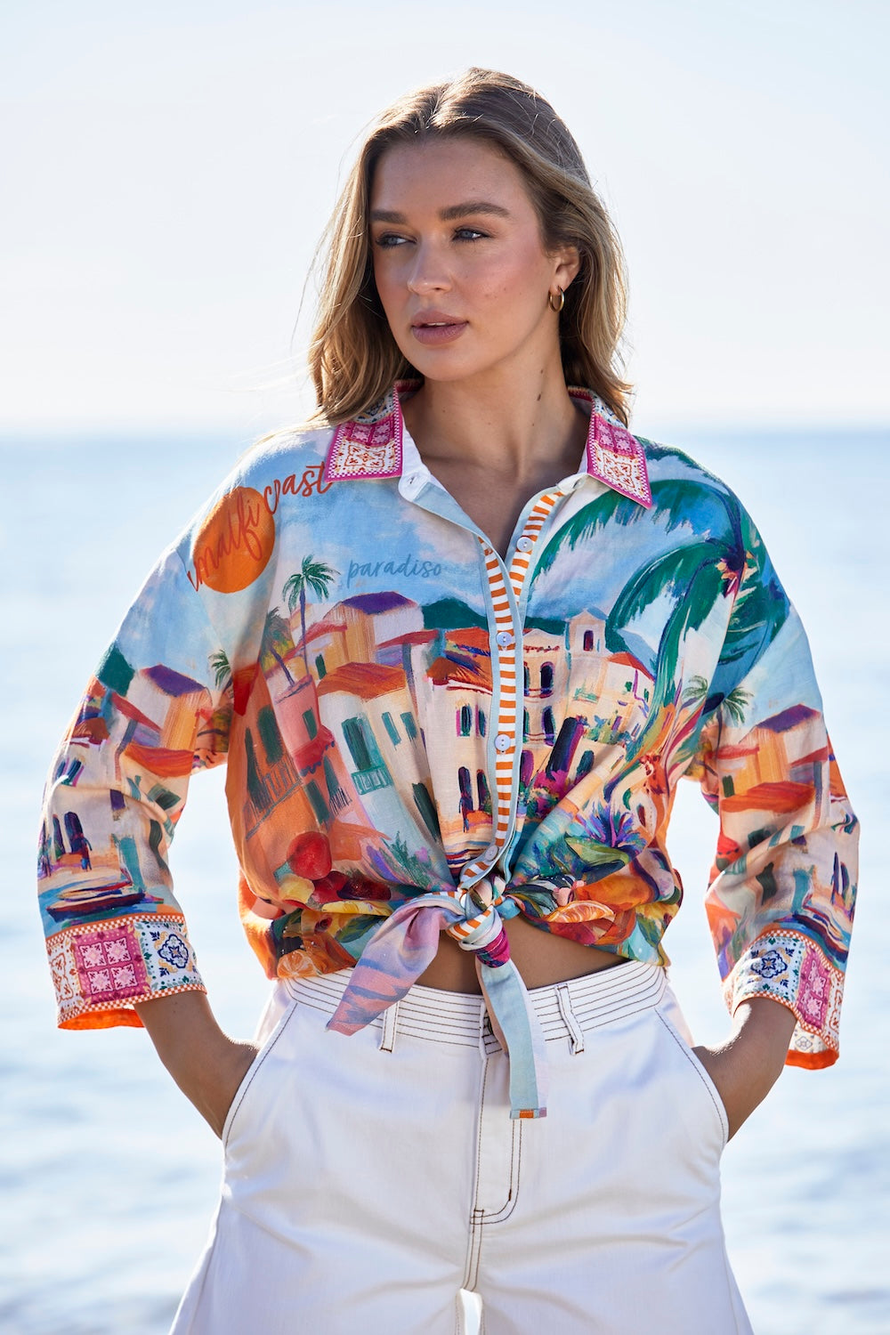 Jump AMALFI Tunic Shirt in Coast