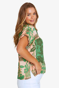 Jump ALFRESCO Top in Peach Leaf