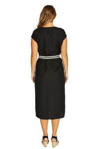 Jump RIC RAC Detail Dress in Black