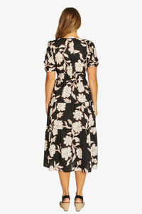 Jump FLOWER TRIO Dress in Black Latte