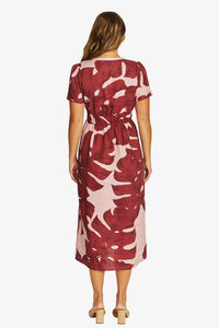Jump MONSTERA Dress in Wine Blush