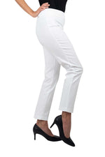 Up Basic 28 Inch Straight Leg Pant in White