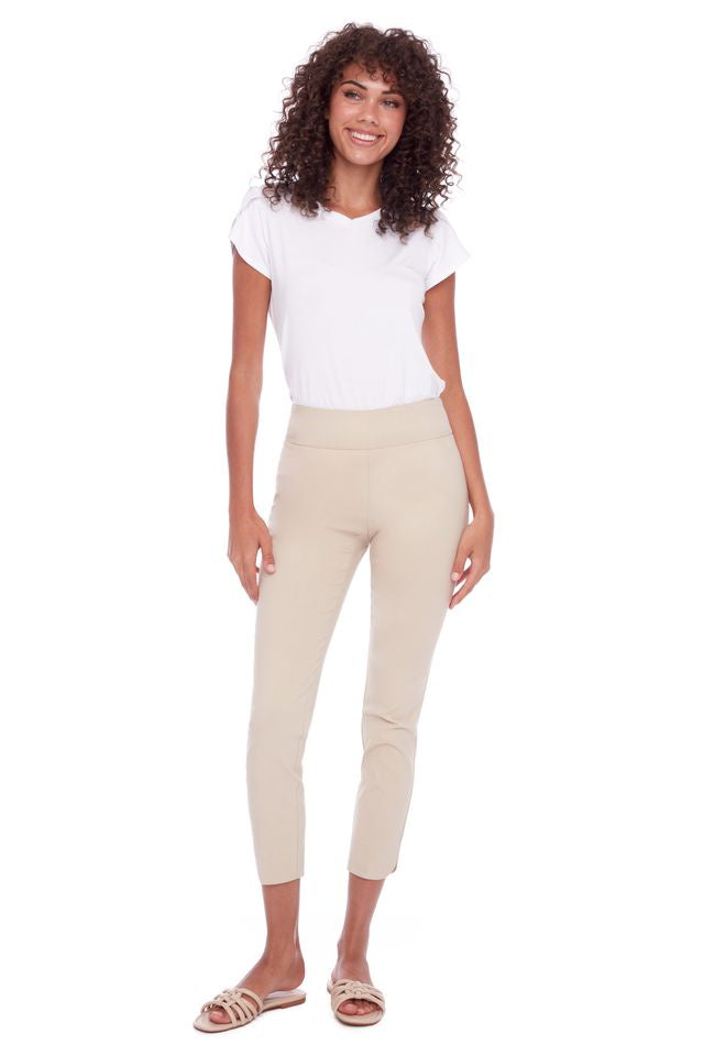 UP! Basic 28 Inch Straight Leg Pant in Stone 64566UP