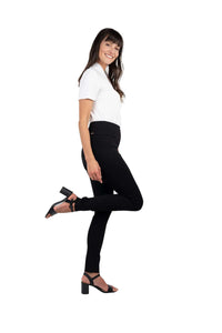 UP! 31 Inch Ponte Basic Slim Leg Pant in Black 64746UP