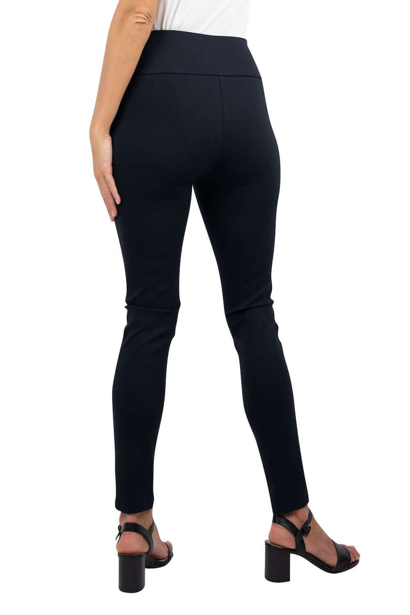 UP! 31 Inch Ponte Basic Slim Leg Pant in Navy 64746UP