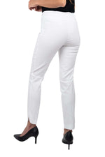Up 28 Inch Petal Slit Pant in White
