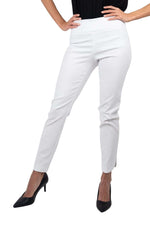 Up 28 Inch Petal Slit Pant in White