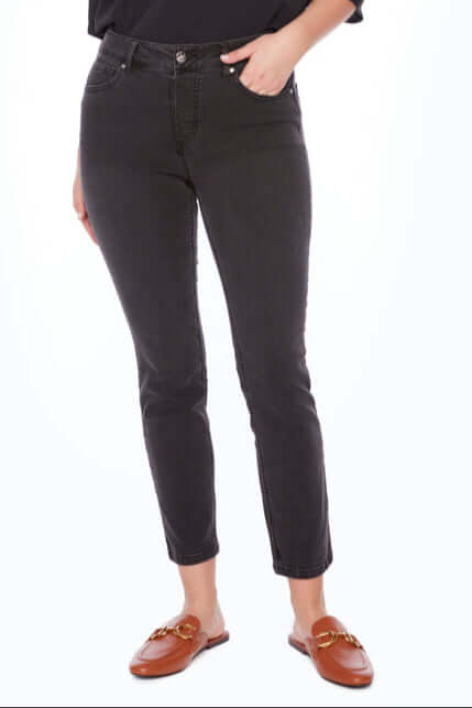 UP! 29 Inch Pull-On Denim Pant in Black 67707iUP